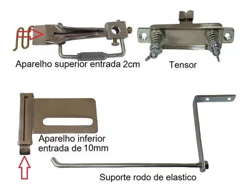 Kit aparelho de viés taquara 10 mm  ou 12 mm + aparelho para aplicação de viés sobreposição 20 mm ou 10 mm (acabamento externo)