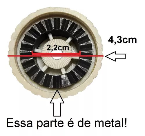 Botao Regulador Ponto , original ,Maquina Reta Sunstar De Metal