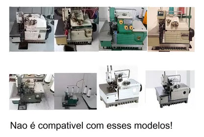 Calcador pezinho para overloque industrial preparado para fazer fru fru  .